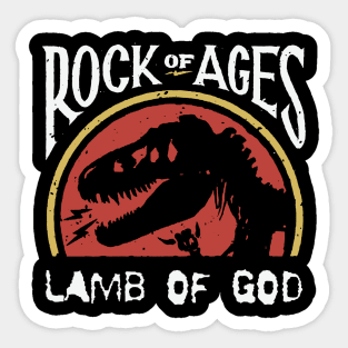 lamb rock of ages Sticker